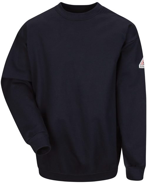 Bulwark Pullover Crewneck Sweatshirt - Cotton/Spandex Blend - Tall Sizes SEC2T