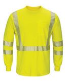 Bulwark Hi-Visibility Lightweight Long Sleeve T-Shirt SMK8