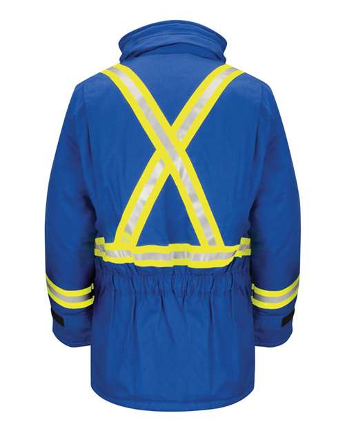 Bulwark Deluxe Parka With Reflective Trim - EXCEL FR® ComforTouch - Long Sizes JLPCL