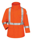 Bulwark Deluxe Parka With Reflective Trim - EXCEL FR® ComforTouch - Long Sizes JLPCL