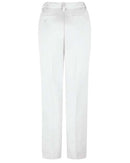 Red Kap Women's Elastic Insert Work Pants PT61 - White - Unhemmed