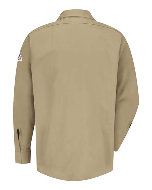 Bulwark Concealed-Gripper Pocketless Work Shirt SLS2
