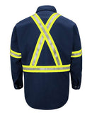 Bulwark Dress Uniform Shirt with CSA reflective trim - EXCEL FR® ComforTouch SLUC