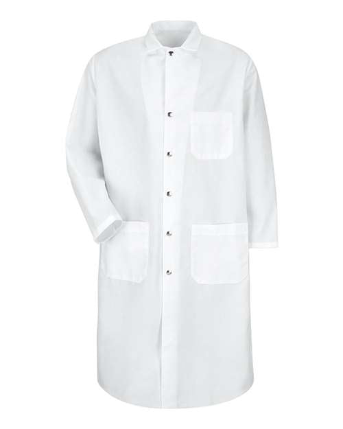 Red Kap Snap-Front Spun Polyester Butcher Coat KS58