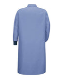 Red Kap Gripper-Front Pocketless Butcher Coat With Knit Cuffs KS60