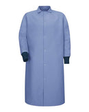 Red Kap Gripper-Front Pocketless Butcher Coat With Knit Cuffs KS60