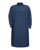 Red Kap Gripper-Front Pocketless Butcher Coat With Knit Cuffs KS60