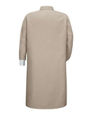 Red Kap Gripper-Front Pocketless Butcher Coat With Knit Cuffs KS60