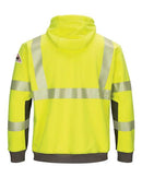 Bulwark Hi-Visibility Color Blocked Pullover Hooded Fleece Sweatshirt - Tall Sizes SMB4T