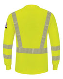 Bulwark Hi-Visibility Lightweight Long Sleeve Henley - Tall Sizes SML4T