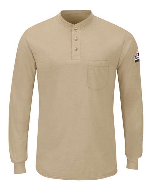 Bulwark Long Sleeve Henley SML8