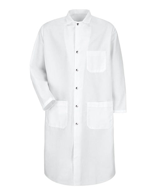 Red Kap Snap-Front Spun Polyester Butcher Coat KS58