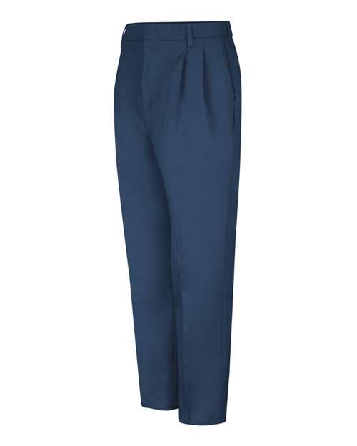 Red Kap Pleated Twill Slacks PT38 - Navy - 31I