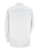 Red Kap Women's Long Sleeve Specialized Pocketless Poplin Work Shirt SP15