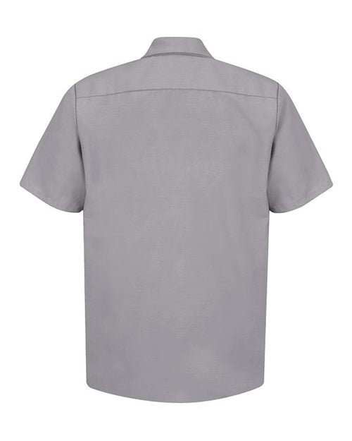 Red Kap Industrial Short Sleeve Work Shirt - Tall Sizes SP24T - Silver Grey
