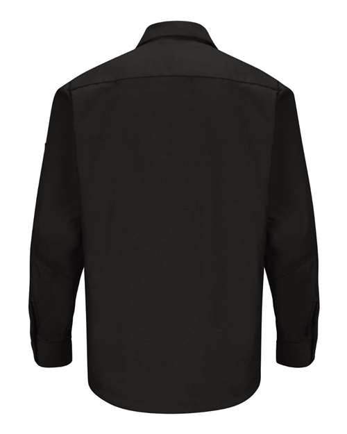 Red Kap Long Sleeve Automotive Crew Shirt - Tall Sizes SY10T