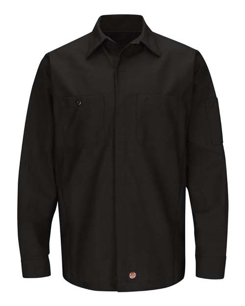 Red Kap Long Sleeve Automotive Crew Shirt - Tall Sizes SY10T