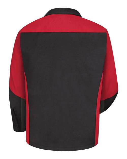 Red Kap Long Sleeve Automotive Crew Shirt - Tall Sizes SY10T