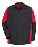 Red Kap Long Sleeve Automotive Crew Shirt - Tall Sizes SY10T