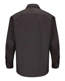 Red Kap Long Sleeve Automotive Crew Shirt - Tall Sizes SY10T