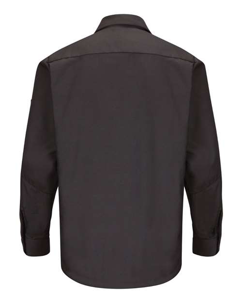 Red Kap Long Sleeve Automotive Crew Shirt - Tall Sizes SY10T