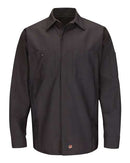 Red Kap Long Sleeve Automotive Crew Shirt - Tall Sizes SY10T