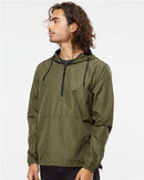Independent Trading Co. Lightweight Quarter-Zip Windbreaker Pullover Jacket EXP54LWP