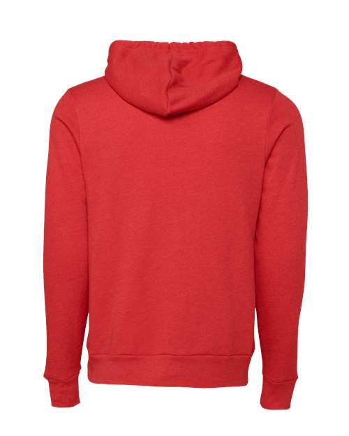 BELLA + CANVAS Sponge Fleece Hoodie 3719 - Heather Red