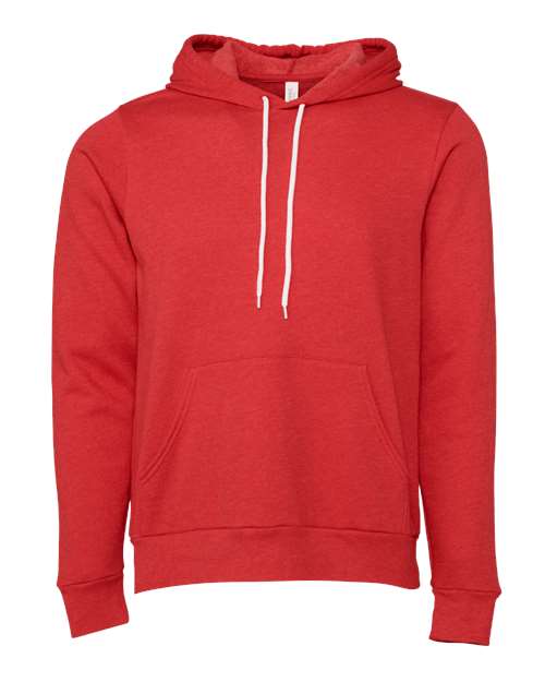 BELLA + CANVAS Sponge Fleece Hoodie 3719 - Heather Red
