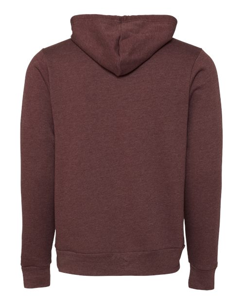 BELLA + CANVAS Sponge Fleece Hoodie 3719 - Heather Maroon