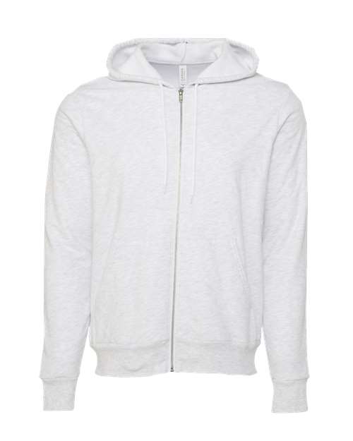 BELLA + CANVAS Sponge Fleece Full-Zip Hoodie 3739 - Ash