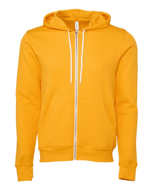BELLA + CANVAS Sponge Fleece Full-Zip Hoodie 3739 - Gold