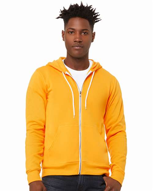 BELLA + CANVAS Sponge Fleece Full-Zip Hoodie 3739 - Gold