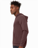 BELLA + CANVAS Sponge Fleece Full-Zip Hoodie 3739 - Heather Maroon
