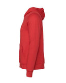 BELLA + CANVAS Sponge Fleece Full-Zip Hoodie 3739 - Heather Red