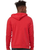 BELLA + CANVAS Sponge Fleece Full-Zip Hoodie 3739 - Heather Red