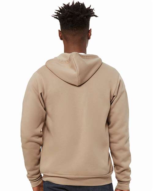 BELLA + CANVAS Sponge Fleece Full-Zip Hoodie 3739 - Tan