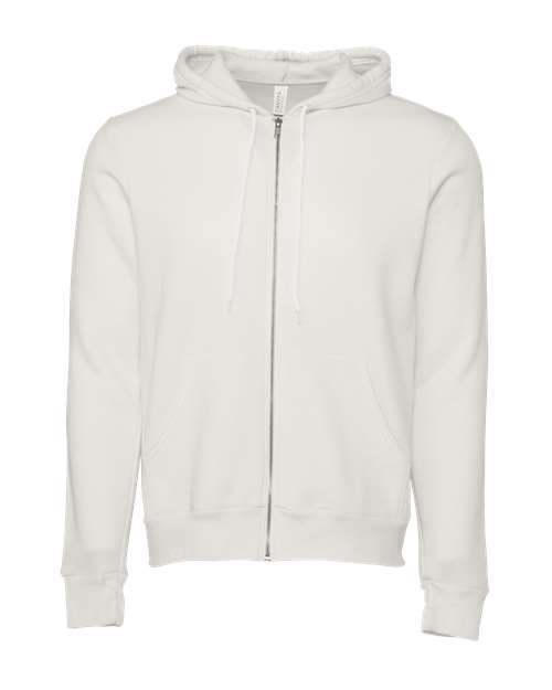 BELLA + CANVAS Sponge Fleece Full-Zip Hoodie 3739 - Vintage White