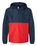 Independent Trading Co. Lightweight Quarter-Zip Windbreaker Pullover Jacket EXP54LWP
