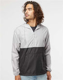 Independent Trading Co. Lightweight Quarter-Zip Windbreaker Pullover Jacket EXP54LWP