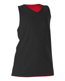 Alleson Athletic Women's Reversible Racerback Tank 506CRW - Black/ Red