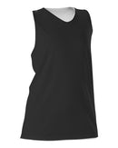 Alleson Athletic Women's Reversible Racerback Tank 506CRW - Black/ White