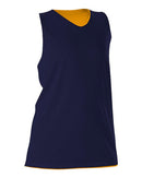 Alleson Athletic Women's Reversible Racerback Tank 506CRW - Navy/ Gold