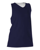 Alleson Athletic Women's Reversible Racerback Tank 506CRW - Navy/ White