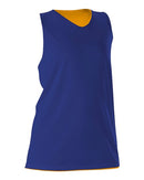 Alleson Athletic Women's Reversible Racerback Tank 506CRW - Royal/ Gold