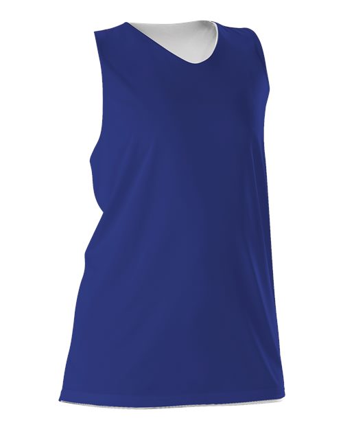 Alleson Athletic Women's Reversible Racerback Tank 506CRW - Royal/ White