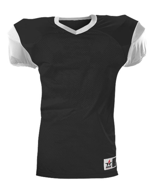 Alleson Athletic Youth Pro Game Football Jersey 751Y - Black/ White