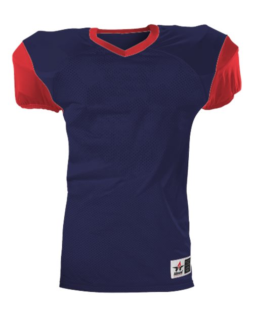 Alleson Athletic Youth Pro Game Football Jersey 751Y - Navy/ Red