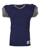 Alleson Athletic Youth Pro Game Football Jersey 751Y - Navy/ Silver