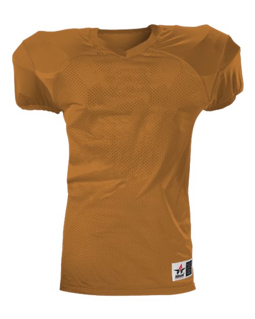 Alleson Athletic Youth Pro Game Football Jersey 751Y - Texas Orange/ White
